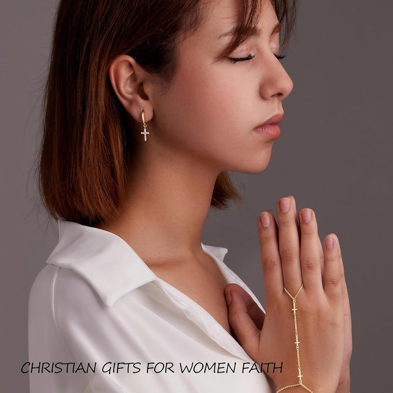 Poxtex Small Gold Huggie Hoop Earrings Set for Women Men Hypoallergenic 14K Plated Stack Cartilage Earrings, Multiple Piercing Lightweight Mini Thin Cute Dainty Trendy Jewelry Set Christmas Gifts for Women - Image 2